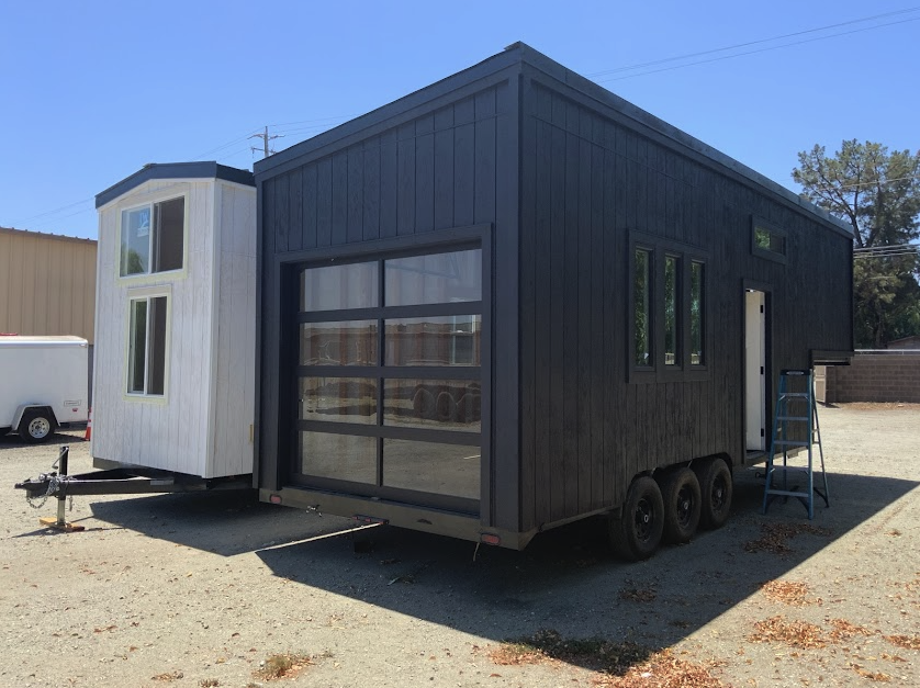 two professionally build tiny houses